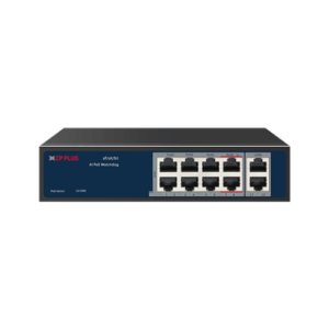 CP PLUS 8 Port PoE + 2 Uplink Port PoE Switch [CP-ANW-HPU8H2-N12]