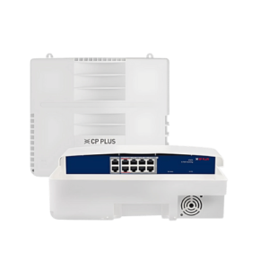 CP Plus 8Gigabit PoE Port + 2Gigabit Uplink Port + 2SFP Port Outdoor AI PoE Switch [CP-ANW-GPU8G2F2D-N12]