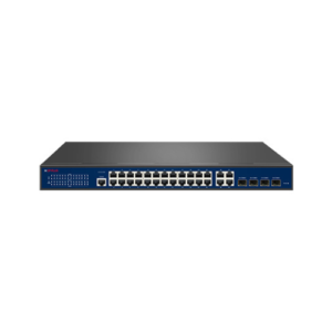 CP PLUS 24 Port Gigabit + 4 Port Gigabit SFP Layer 2 Managed PoE Switch [CP-ANW-GPM24G4F4-N40]