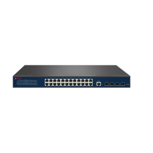 CP PLUS 24 Port Gigabit + 4 Port Gigabit SFP Layer 3 Managed PoE Switch [P-ANW-GPM24F4-N40-L3]