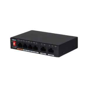 Dahua 6-Port 10/100Mbps Unmanaged Desktop Switch with 4 PoE Ports [ DH-PFS3006-4ET-60 ]