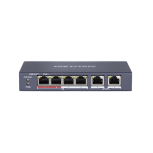 Hikvision 4 Port 4+2 Fast Ethernet Unmanaged POE Switch [DS-3E0106P-E/M]
