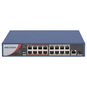 Hikvision (16 PORT) Port Fast Ethernet Unmanaged POE Switch [DS-7116HGHI-K1]