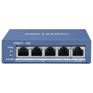 Hikvision 4 Port Gigabit Unmanaged POE Switch [DS-3E0505P-E/M]
